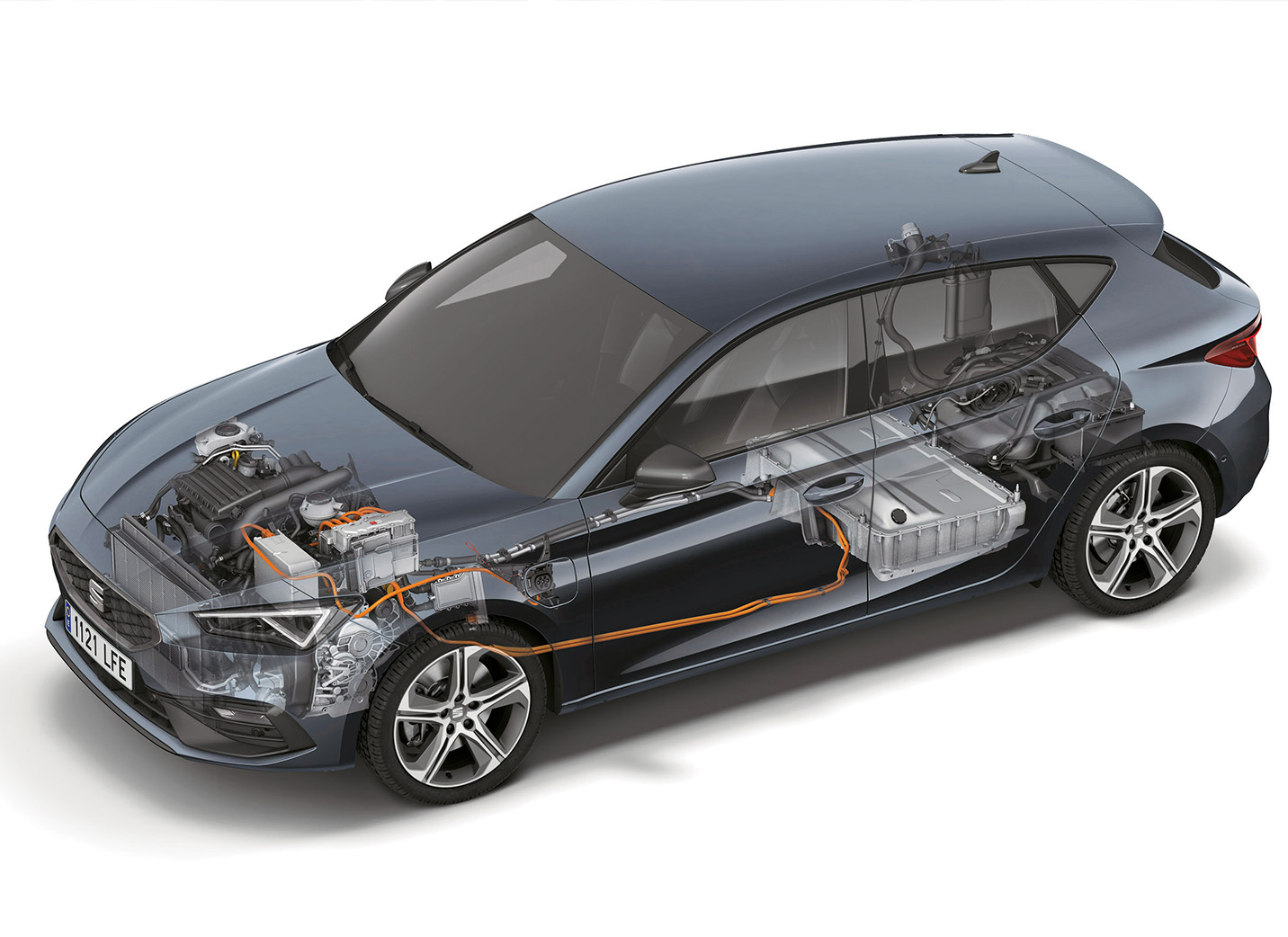 SEAT Leon 2020 eHybrid phev plug opened detailed view
